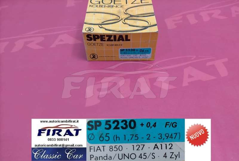 FASCE ELASTICHE FIAT 127 - PANDA - UNO - A112 0,4 (SP5230)